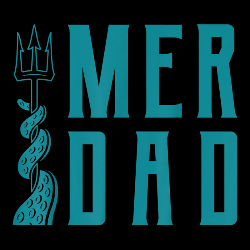 Mens Merdad Trident Mermaid Dad Pocket T-shirt | Artistshot