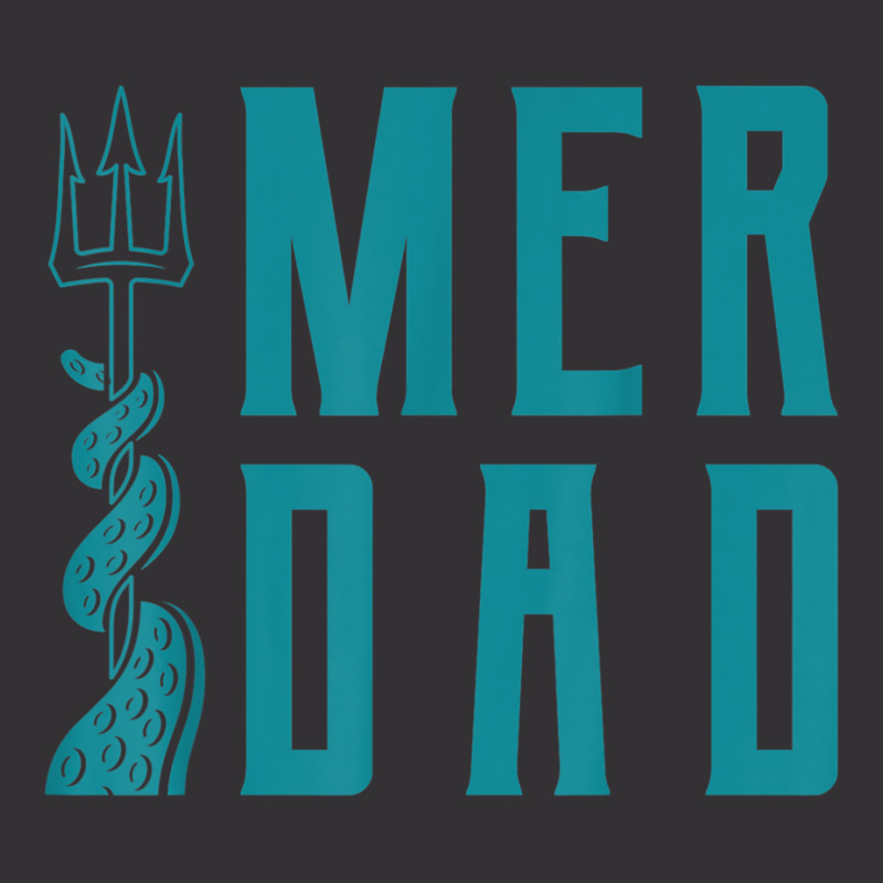 Mens Merdad Trident Mermaid Dad Vintage Hoodie | Artistshot