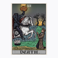 Death Tarot Card Headless Horseman Halloween Spooky Gothic T-shirt | Artistshot