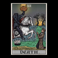 Death Tarot Card Headless Horseman Halloween Spooky Gothic Zipper Hoodie | Artistshot