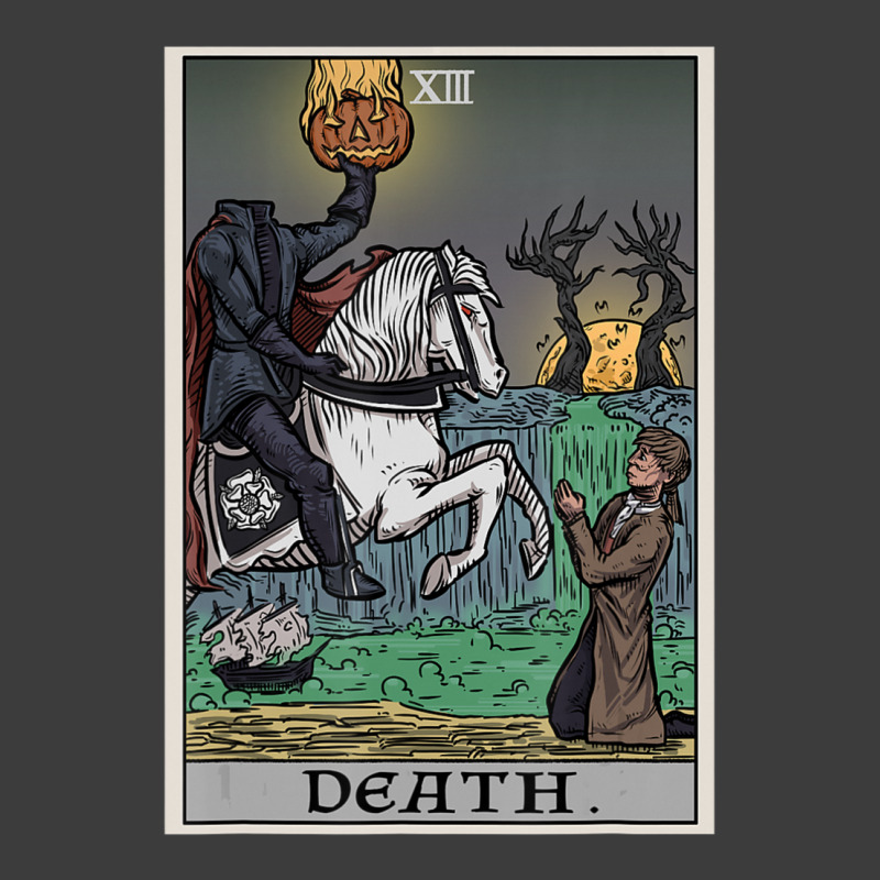 Death Tarot Card Headless Horseman Halloween Spooky Gothic Men's Polo Shirt by shirondataylornmc | Artistshot