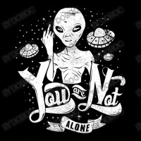 Alien Flipping The Bird You Are Not Alone Ufo V-neck Tee | Artistshot