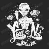 Alien Flipping The Bird You Are Not Alone Ufo Unisex Hoodie | Artistshot