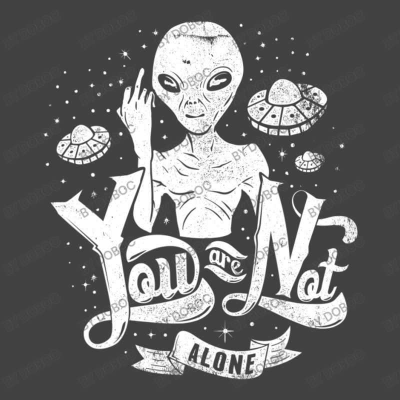 Alien Flipping The Bird You Are Not Alone Ufo Vintage T-shirt | Artistshot