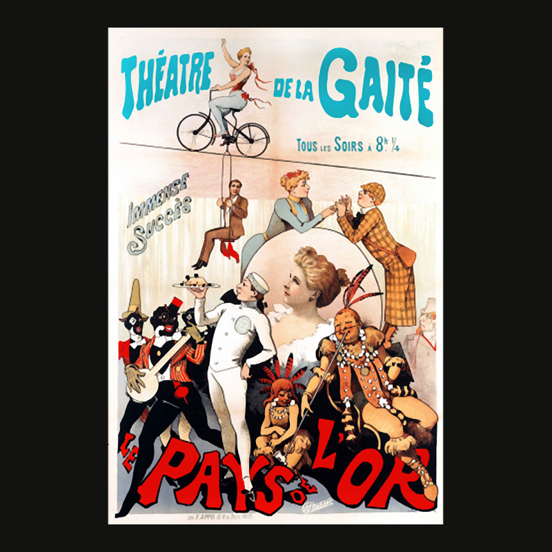 Vintage French Theatre Poster. 1892. Scorecard Crop Tee by Kenlapnek62 | Artistshot