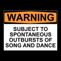 Warning Subject To Spontaneous Outbursts Of Song And Dance Adjustable Cap | Artistshot