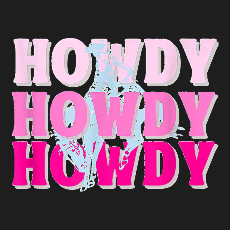 Howdy Cowgirl Vintage Horse Bucking Western Bachelorette Classic T-shirt by ROMAINEDWILEY | Artistshot