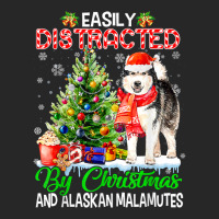 Easily Distracted By Christmas & Alaskan Malamutes Santa T Shirt Men's T-shirt Pajama Set | Artistshot