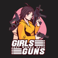 Anime Gun Girl T-shirt | Artistshot