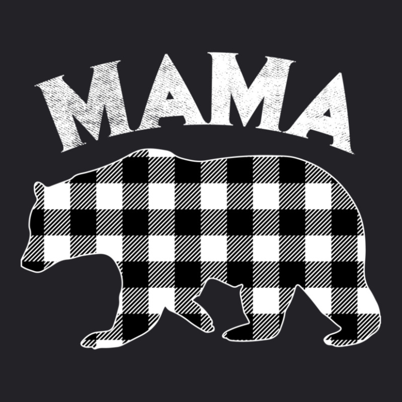 Black And White Buffalo Plaid Mama Bear Christmas Pajama Youth Tee by behindcedar22 | Artistshot