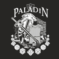 Rpg Class Series Paladin - White Text Ladies Fitted T-shirt | Artistshot