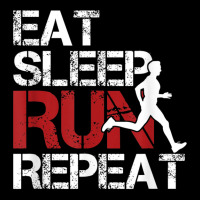 Eat Sleep Run Repeat Track Field Running Pocket T-shirt | Artistshot