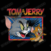 Tom And Jerry Color Burst Big Face Poster Toddler 3/4 Sleeve Tee | Artistshot