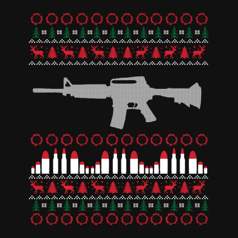 Ar-15 Machine Gun Ugly Christmas Sweater Graphic Youth T-shirt | Artistshot