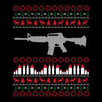 Ar-15 Machine Gun Ugly Christmas Sweater Pocket T-shirt | Artistshot