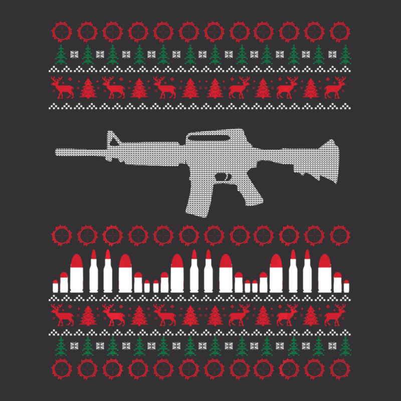 Ar-15 Machine Gun Ugly Christmas Sweater Vintage Hoodie And Short Set | Artistshot