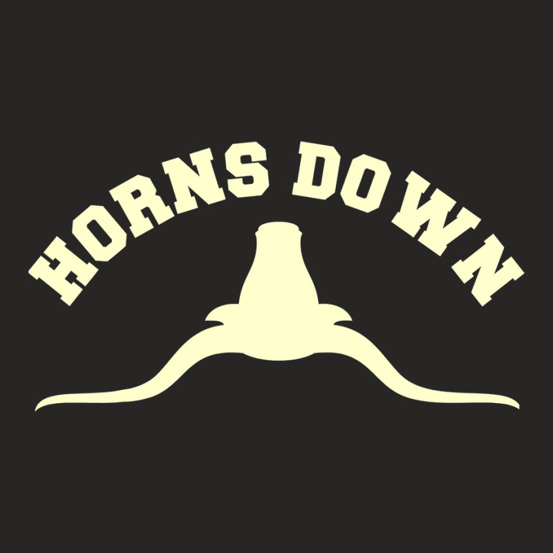 Horns Down Horns Down Texas Tuck Fexas Copy Ladies Fitted T-Shirt by cm-arts | Artistshot