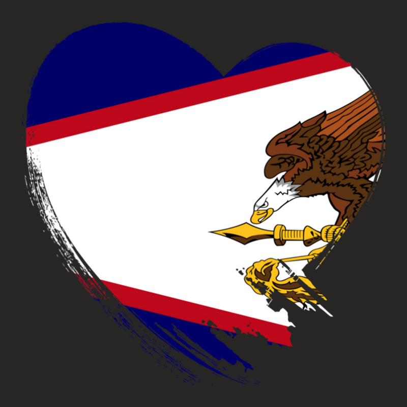 American Samoa American Samoan Heart Love Flag Ladies Fitted T-Shirt by CharlieFairchild | Artistshot