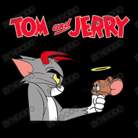 Tom And Jerry Devil And Angel Humor Poster Adjustable Cap | Artistshot