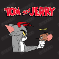 Tom And Jerry Devil And Angel Humor Poster Vintage Cap | Artistshot