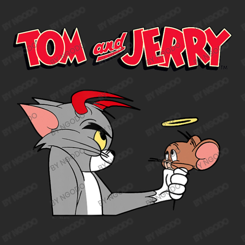 Tom And Jerry Devil And Angel Humor Poster Printed hat by ngodo | Artistshot