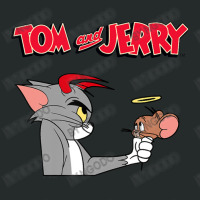 Tom And Jerry Devil And Angel Humor Poster Women's Triblend Scoop T-shirt | Artistshot