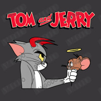 Tom And Jerry Devil And Angel Humor Poster Ladies Curvy T-shirt | Artistshot