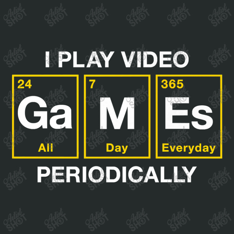 I Play Video Games Periodically Element Blocks Premium Women's Triblend Scoop T-shirt by thuhuong | Artistshot