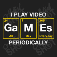 I Play Video Games Periodically Element Blocks Premium Ladies Polo Shirt | Artistshot