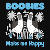 Boobies Make Me Happy Funny Blue Footed Booby Water Sea Bird T Shirt Crop Top | Artistshot