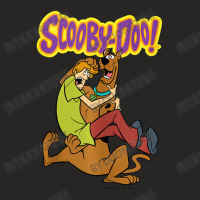 Scooby Holding Shaggy Ladies Fitted T-shirt | Artistshot