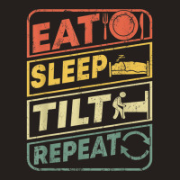 Eat Sleep Tilt Repeat Retro Game Lover Design Arcade Pinball Tank Top | Artistshot