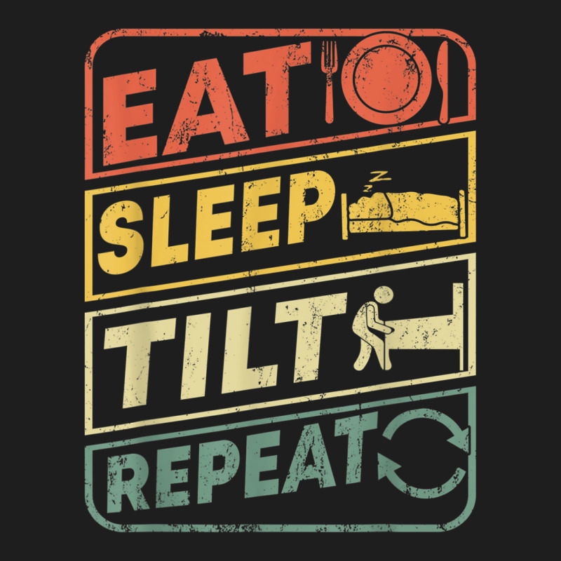 Eat Sleep Tilt Repeat Retro Game Lover Design Arcade Pinball Classic T-shirt by PokHoude | Artistshot