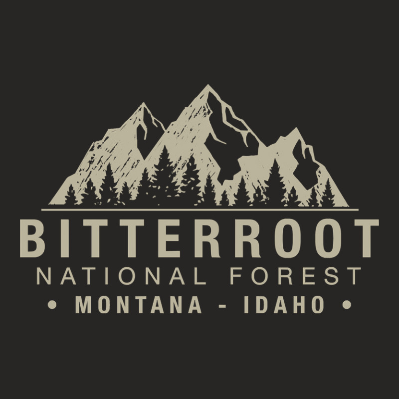 Bitterroot National Forest Montana Idaho Pullover Ladies Fitted T-Shirt by WZ90 | Artistshot