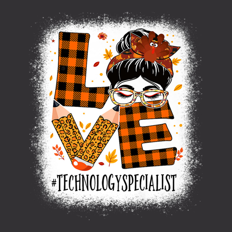 Technology Specialist Love Messy Bun Turkey Thanksgiving Premium T Shi Vintage Short by cm-arts | Artistshot