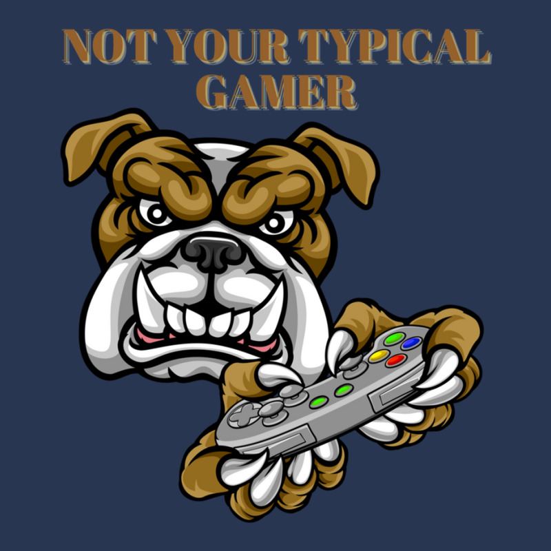 Not Your Typical Gamer Dog Design Ladies Denim Jacket by AngieFurr | Artistshot