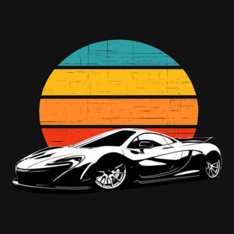 Sunset Supercar Products Portrait Canvas Print | Artistshot