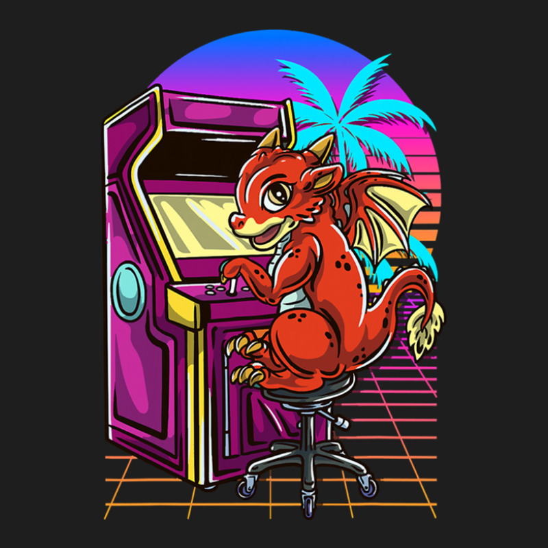 Cyberpunk Arcade Gaming Dragon Video 1 Classic T-shirt by RobertTaylor | Artistshot