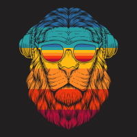 Vintage Lion At Sunglasses T-shirt | Artistshot