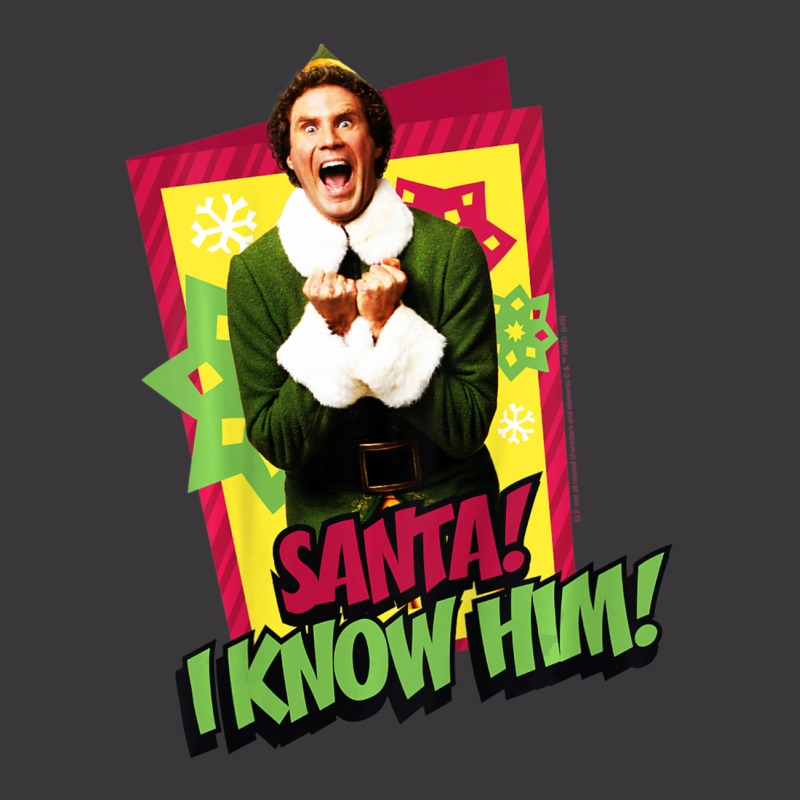 Kids Elf Buddy I Know Santa Bold Text Poster Ladies Curvy T-Shirt by cm-arts | Artistshot