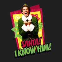 Kids Elf Buddy I Know Santa Bold Text Poster Ladies Polo Shirt | Artistshot