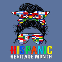 National Hispanic Heritage Month Latin Flags Messy Bun T Shirt Lightweight Hoodie | Artistshot