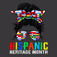 National Hispanic Heritage Month Latin Flags Messy Bun T Shirt Ladies Curvy T-shirt | Artistshot