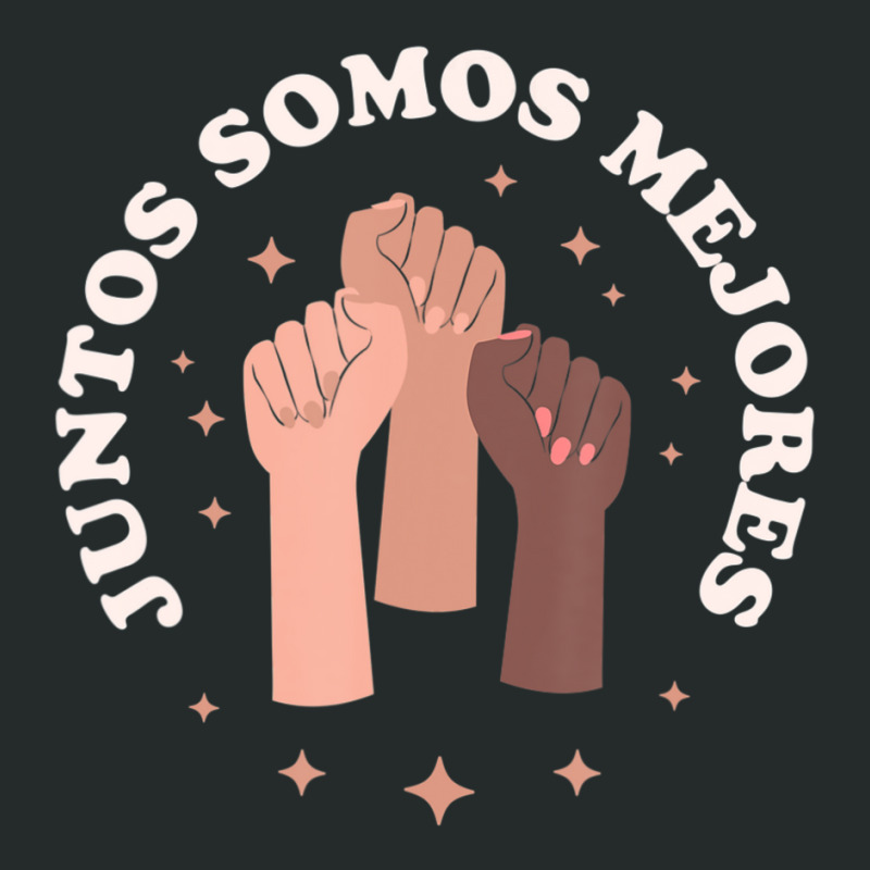 Juntos Somos Mejores Bilingual Spanish Teacher Melanin Women's Triblend Scoop T-shirt by cm-arts | Artistshot