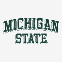 Michigan State Spartans Retro Arch Heather Gray Sweatshirt Landscape Canvas Print | Artistshot