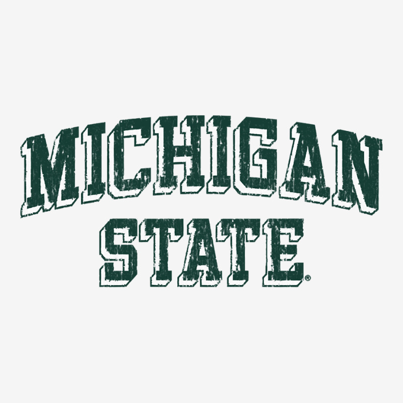 Michigan State Spartans Retro Arch Heather Gray Sweatshirt Front Car Mat | Artistshot