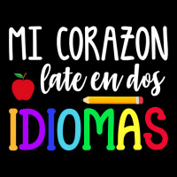 Mi Corazon Late En Dos Idiomas Bilingual Adjustable Cap | Artistshot