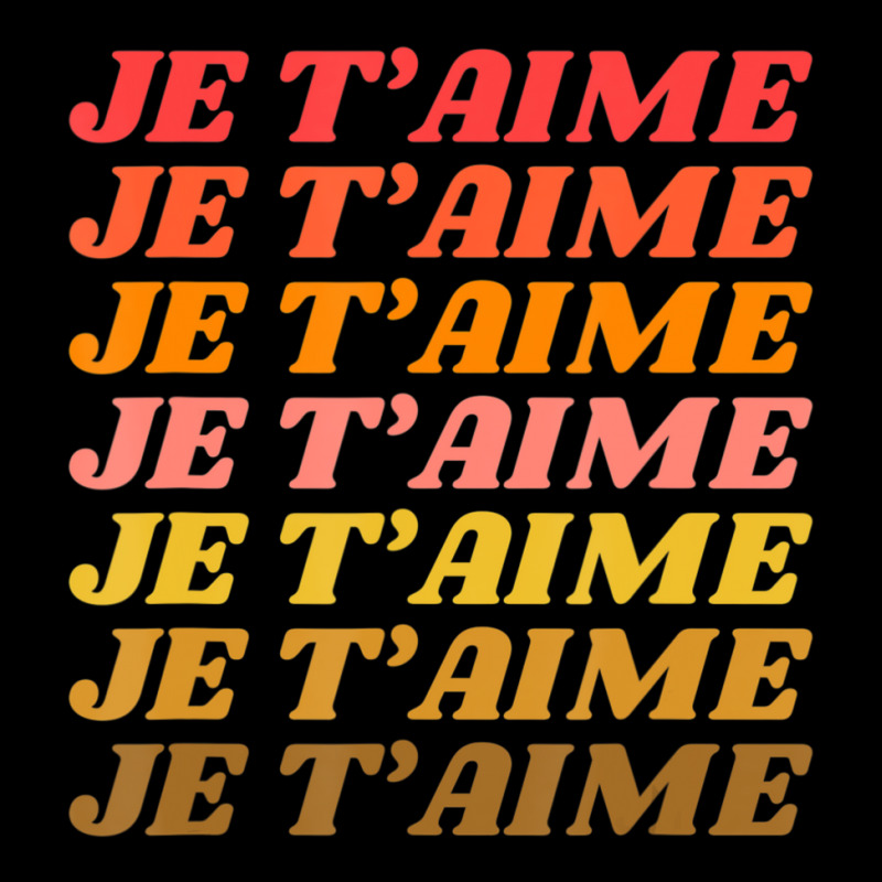 Je T'aime Retro I Love You French Language Typography Toddler Sweatshirt by cm-arts | Artistshot