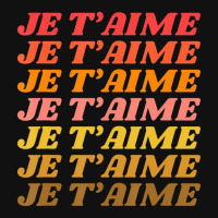 Je T'aime Retro I Love You French Language Typography Baby Bibs | Artistshot