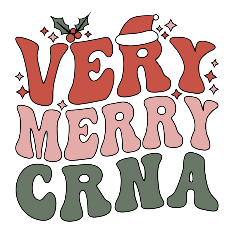 Merry Certified Registered Nurse Anesthetist Christmas Sweatshirt Sticker | Artistshot